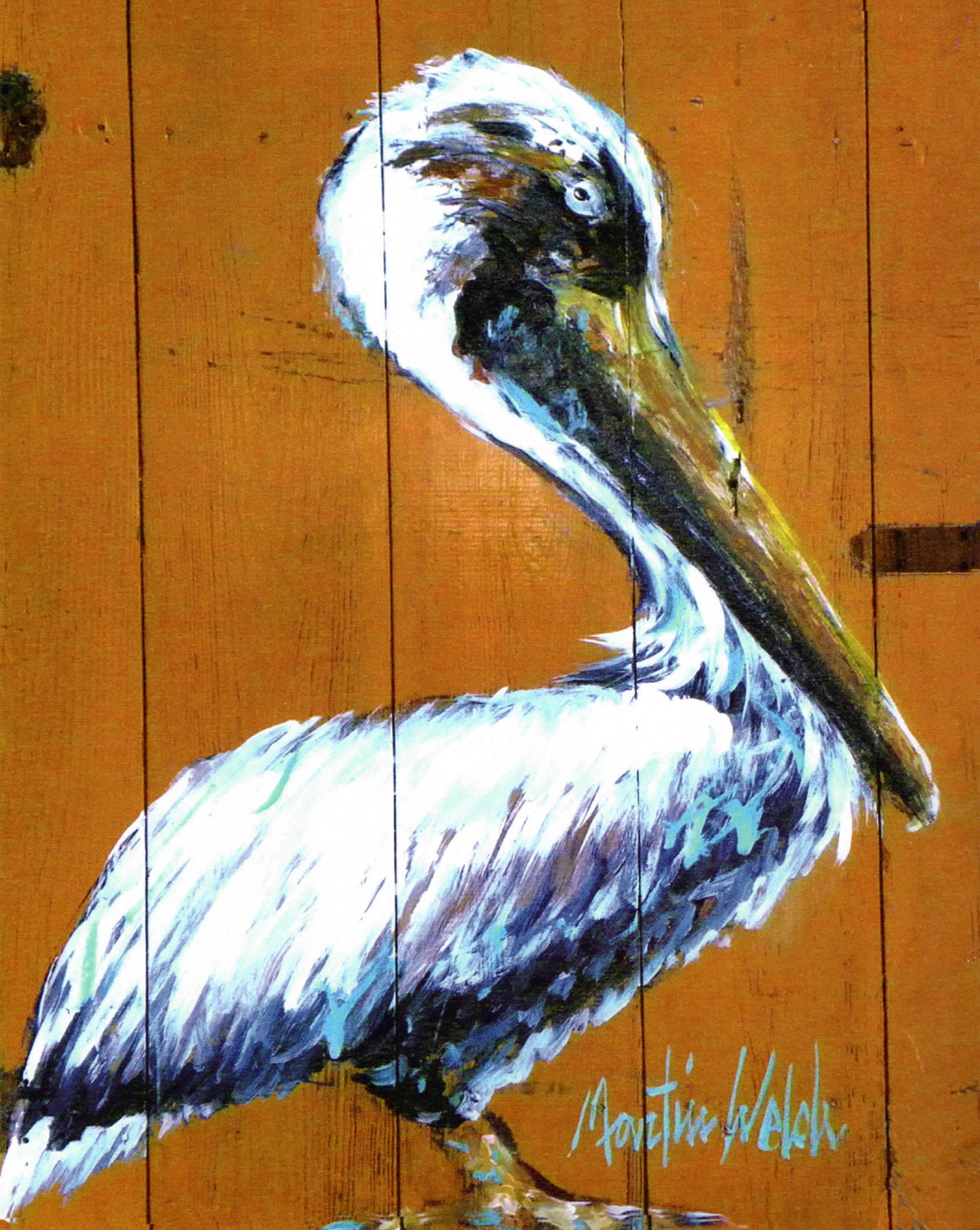 Hangin' In - Pelican - 11"x14" Print