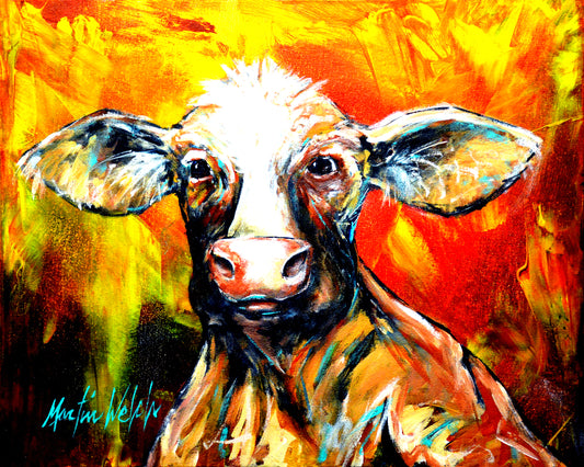 Happy Cow - 11"x14" Print