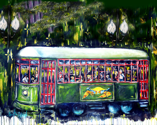 Heading Home - Streetcar - 11"x14" Print