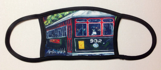 New Orleans Street Car Face Mask