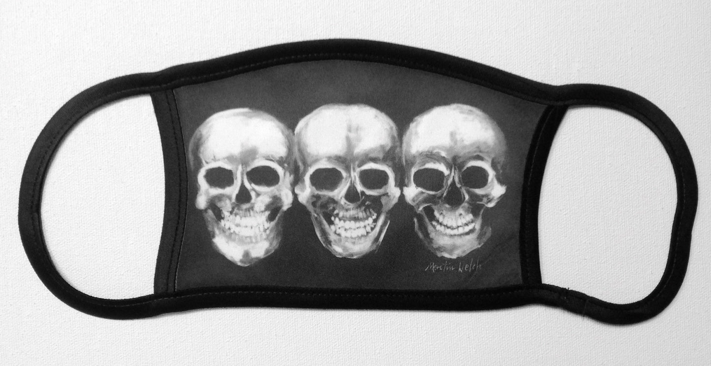 Say Cheese Face Mask with Skulls Smiling