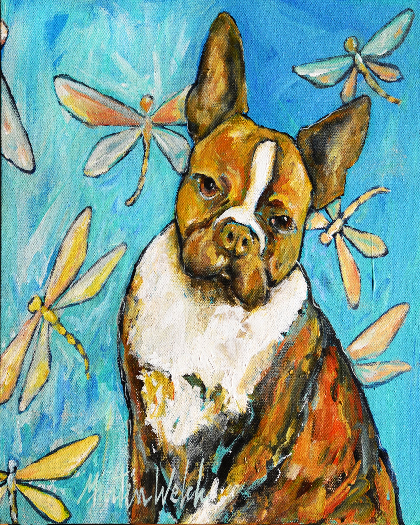 Jessie - Boston Terrier - 11"x14" Print