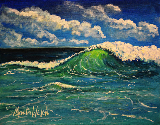 "Lil Blue" Original Painting of Seascape 11x14