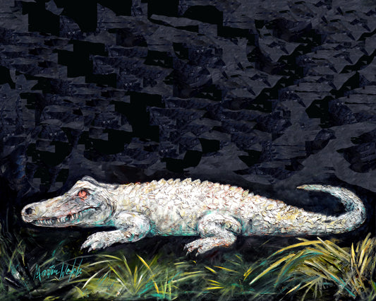 Lurky Lou - Alligator - 11"x14" Print