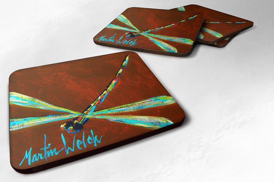 Buy this Insect - Dragonfly Chocolate Chip Foam Coaster Set of 4