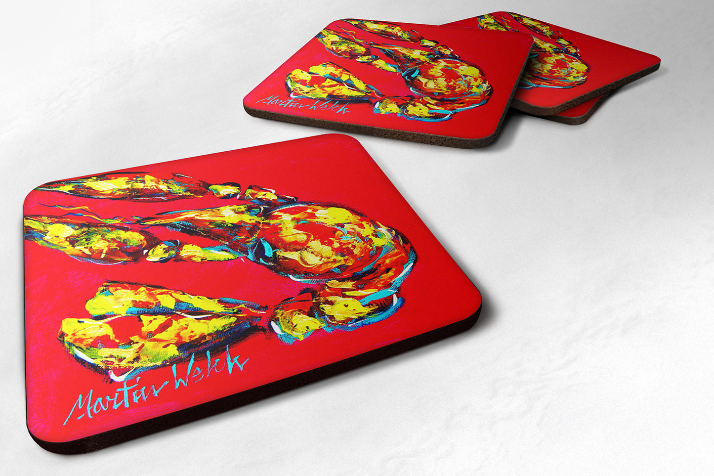 Buy this Crawfish Crunch Time Foam Coaster Set of 4