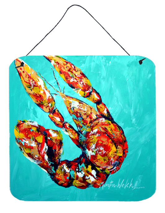 Buy this Crawfish Electric Claw Aqua Green Wall or Door Hanging Prints