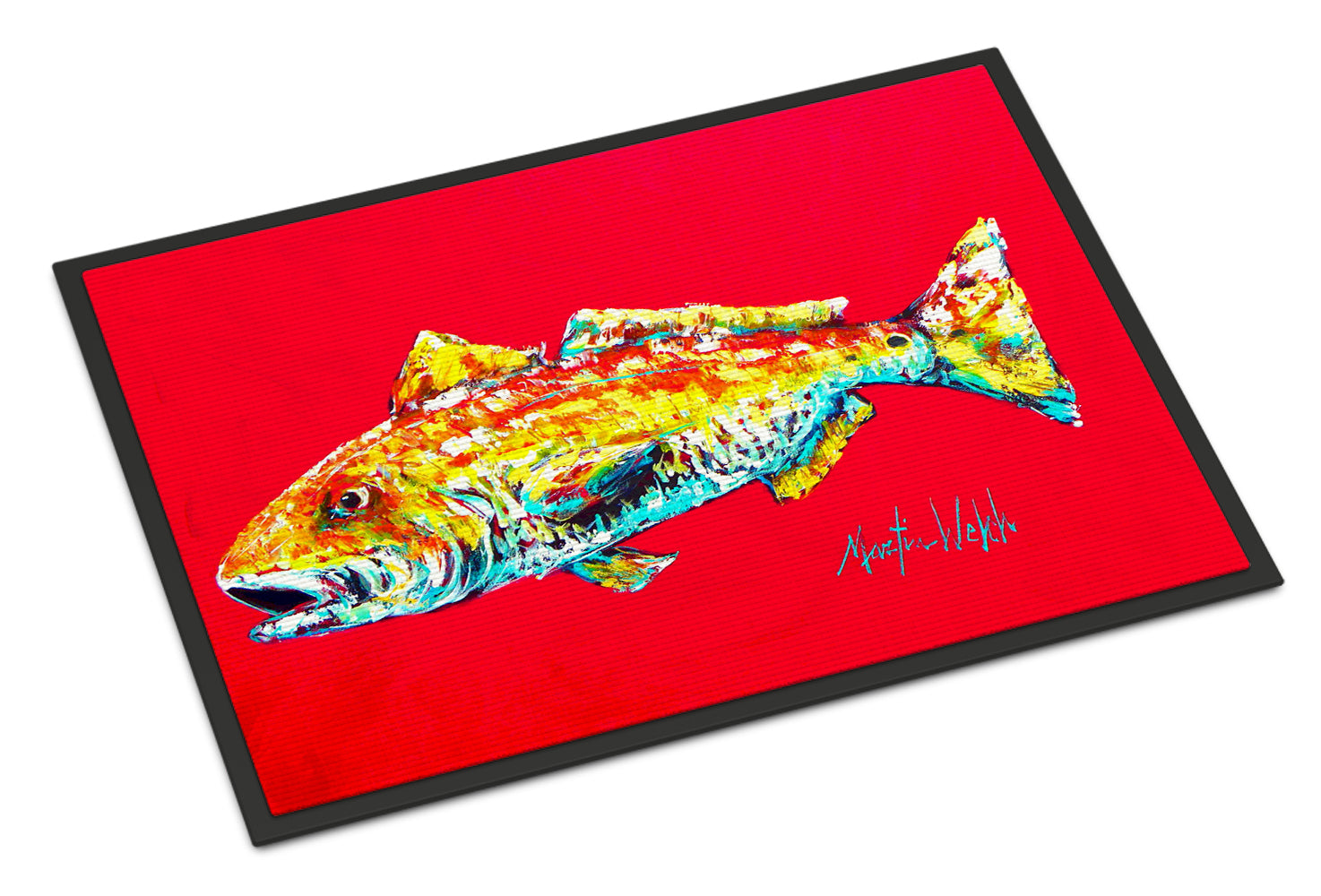 Buy this Fish - Red Fish Alphonzo Indoor or Outdoor Mat 24x36