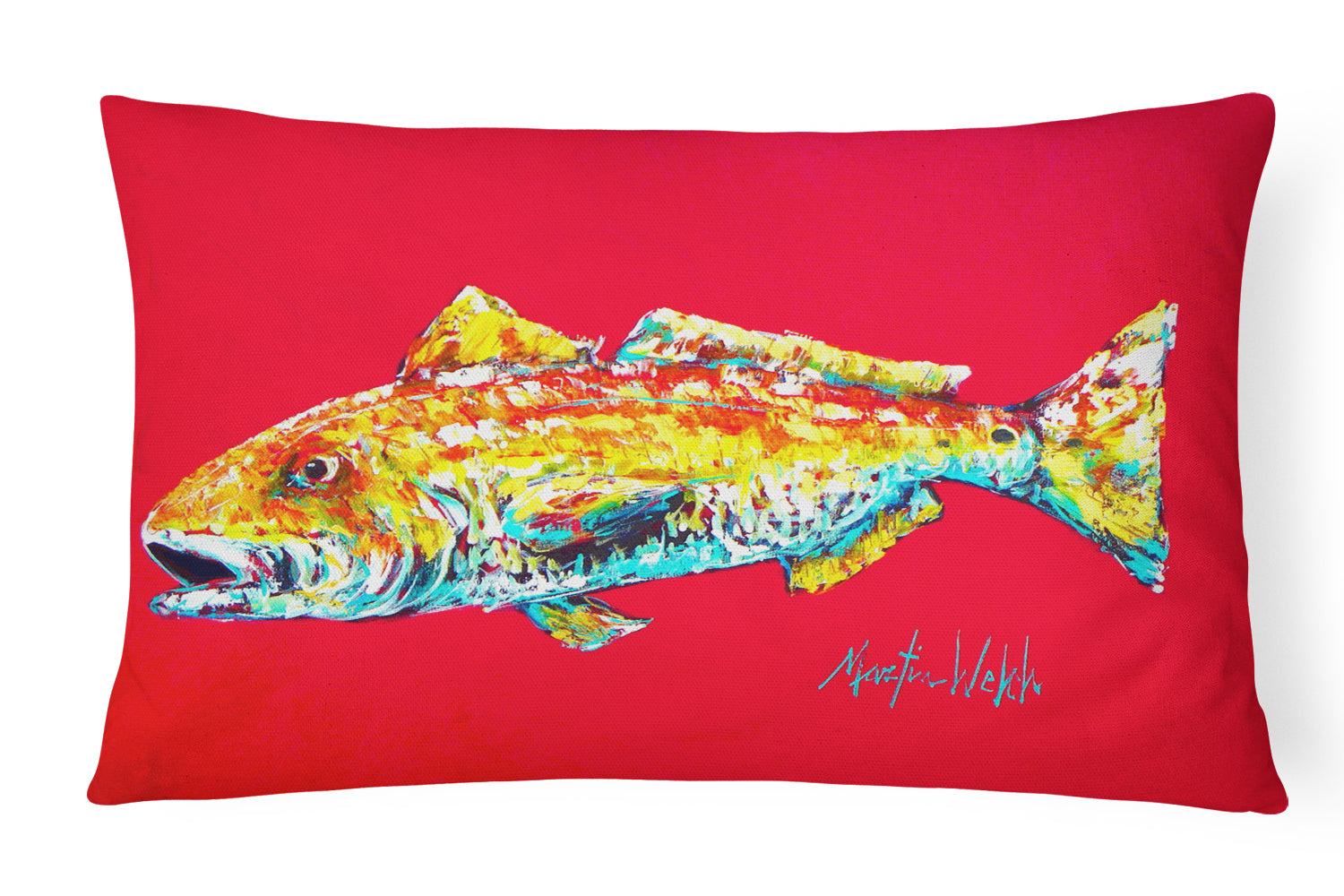 Buy this Fish - Red Fish Alphonzo Canvas Fabric Decorative Pillow