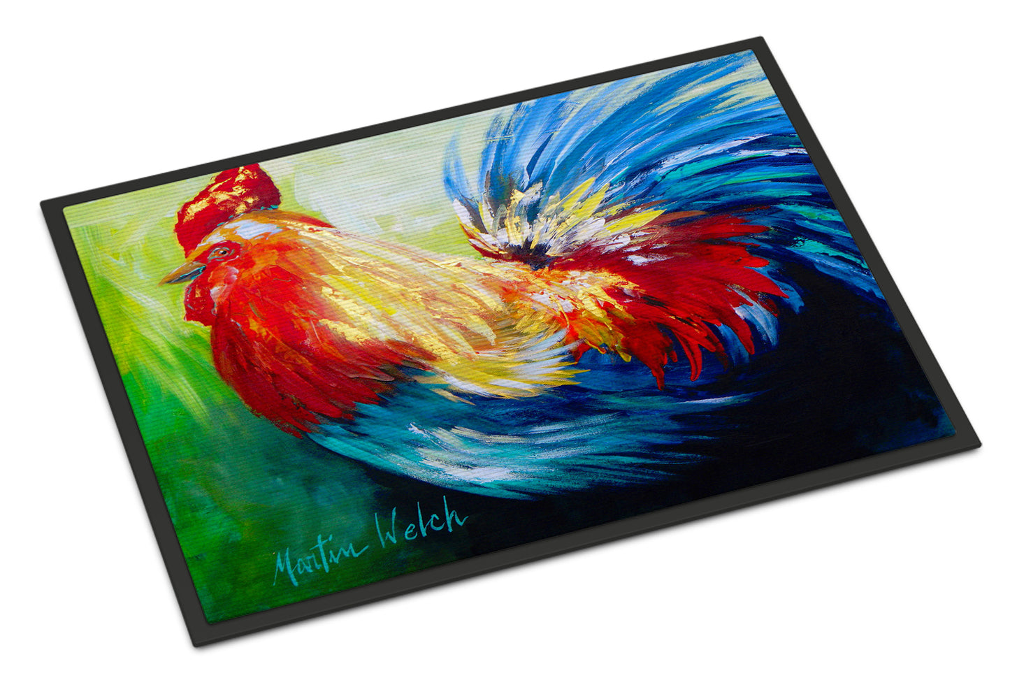 Buy this Bird - Rooster Chief Big Feathers Indoor or Outdoor Mat 24x36