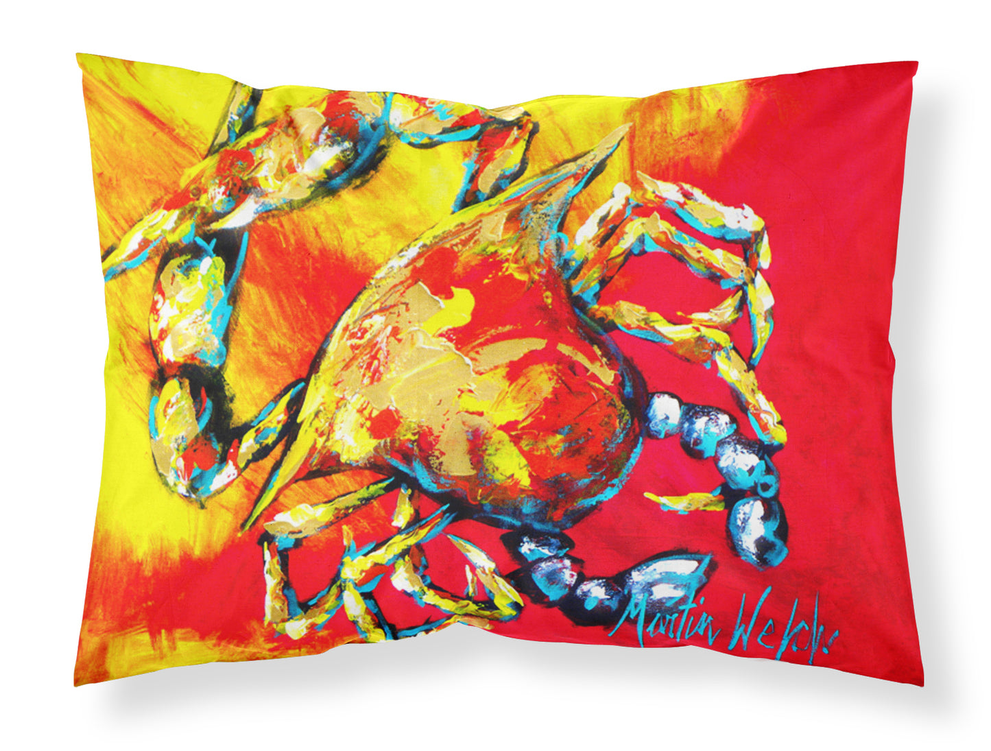 Buy this Crab Hot Dang Fabric Standard Pillowcase