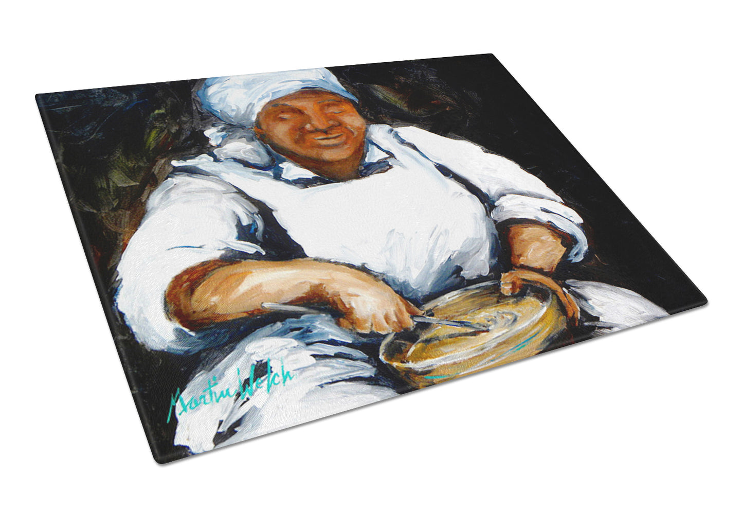 Buy this Hot Water Cornbread Cook Glass Cutting Board Large