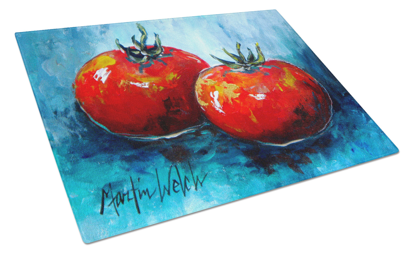 Buy this Vegetables - Tomatoes Red Toes Glass Cutting Board Large