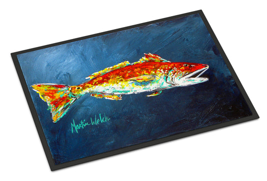 Buy this Fish - Red Fish Red for Jarett Indoor or Outdoor Mat 18x27