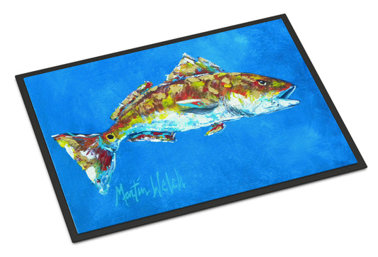 Buy this Fish - Red Fish Seafood Two Indoor or Outdoor Mat 24x36