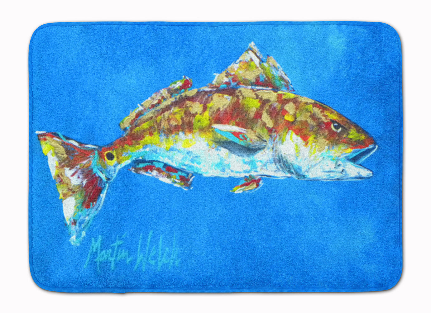 Buy this Fish - Red Fish Seafood Two Machine Washable Memory Foam Mat