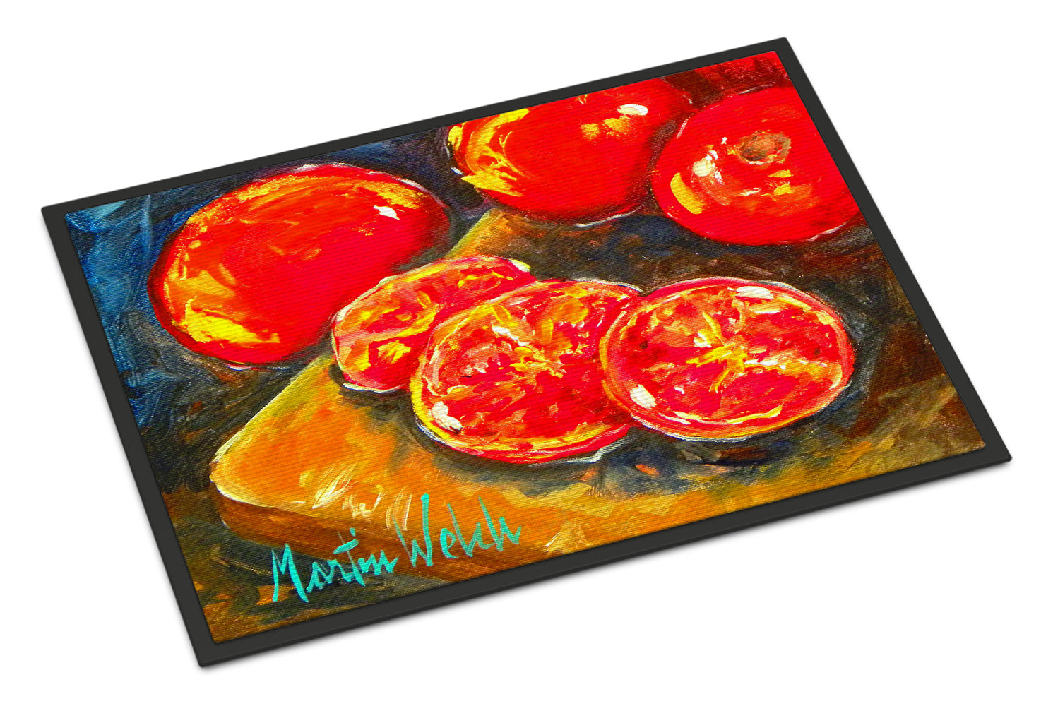 Buy this Vegetables - Tomatoes Slice It Up Indoor or Outdoor Mat 24x36