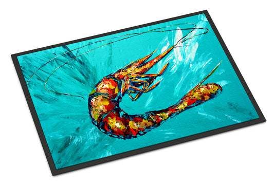Buy this Shrimp Teal Shrimp Indoor or Outdoor Mat 24x36
