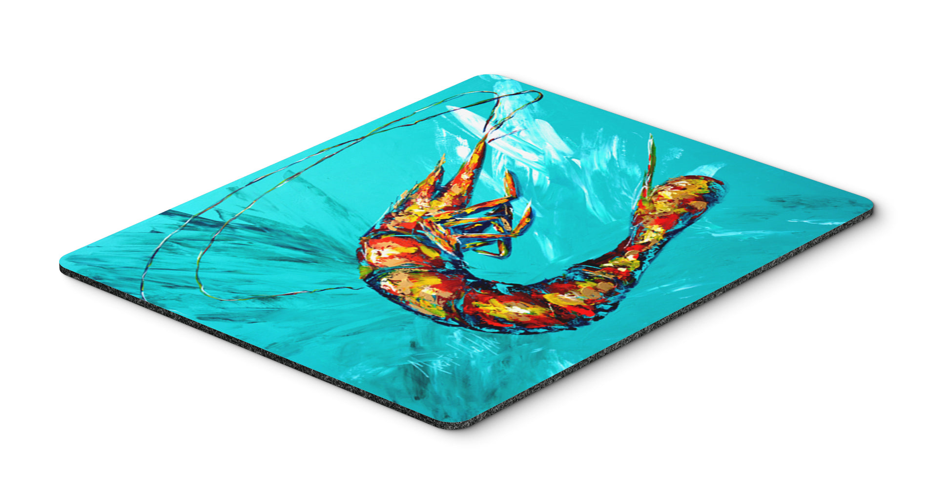 Buy this Shrimp Teal Shrimp Mouse Pad, Hot Pad or Trivet