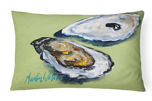 Buy this Oysters Two Shells Canvas Fabric Decorative Pillow