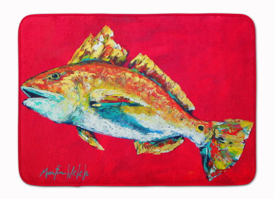 Buy this Fish - Red Fish Woo Hoo Machine Washable Memory Foam Mat