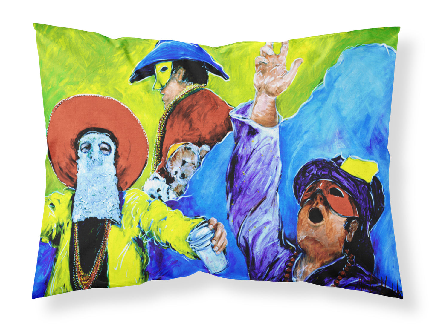 Buy this Mardi Gras Throw me something mister Fabric Standard Pillowcase