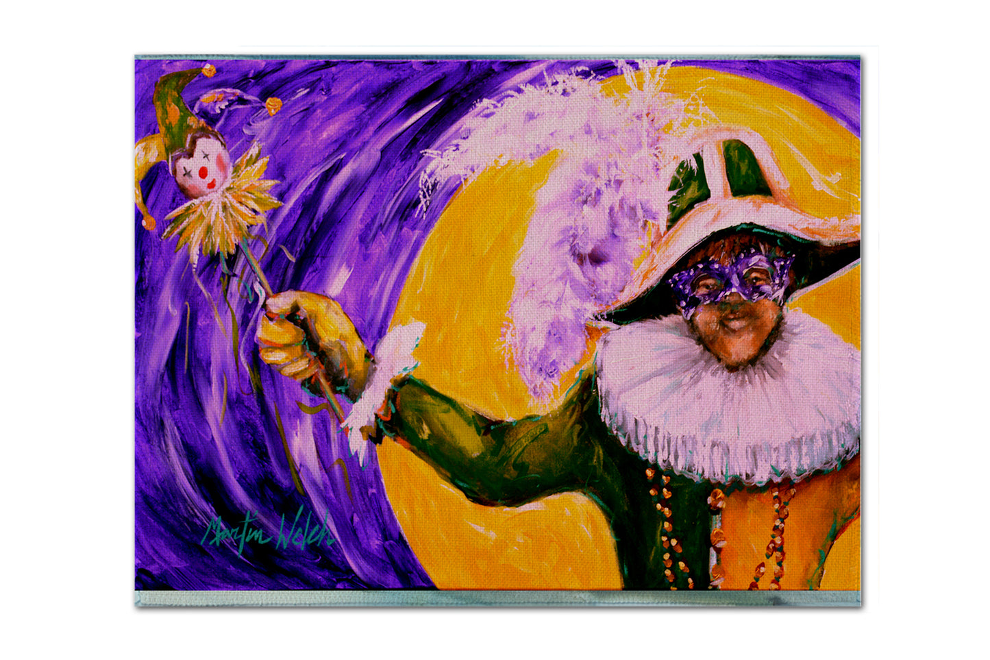 Buy this Mardi Gras Hey Mister Fabric Placemat
