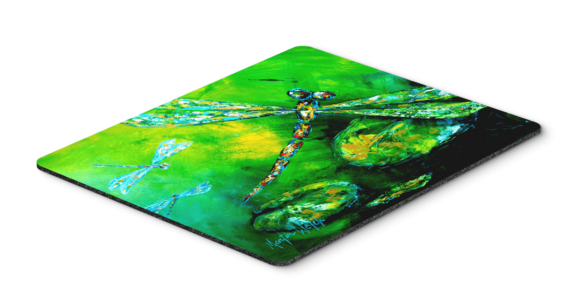 Buy this Dragonfly Summer Flies Mouse Pad, Hot Pad or Trivet