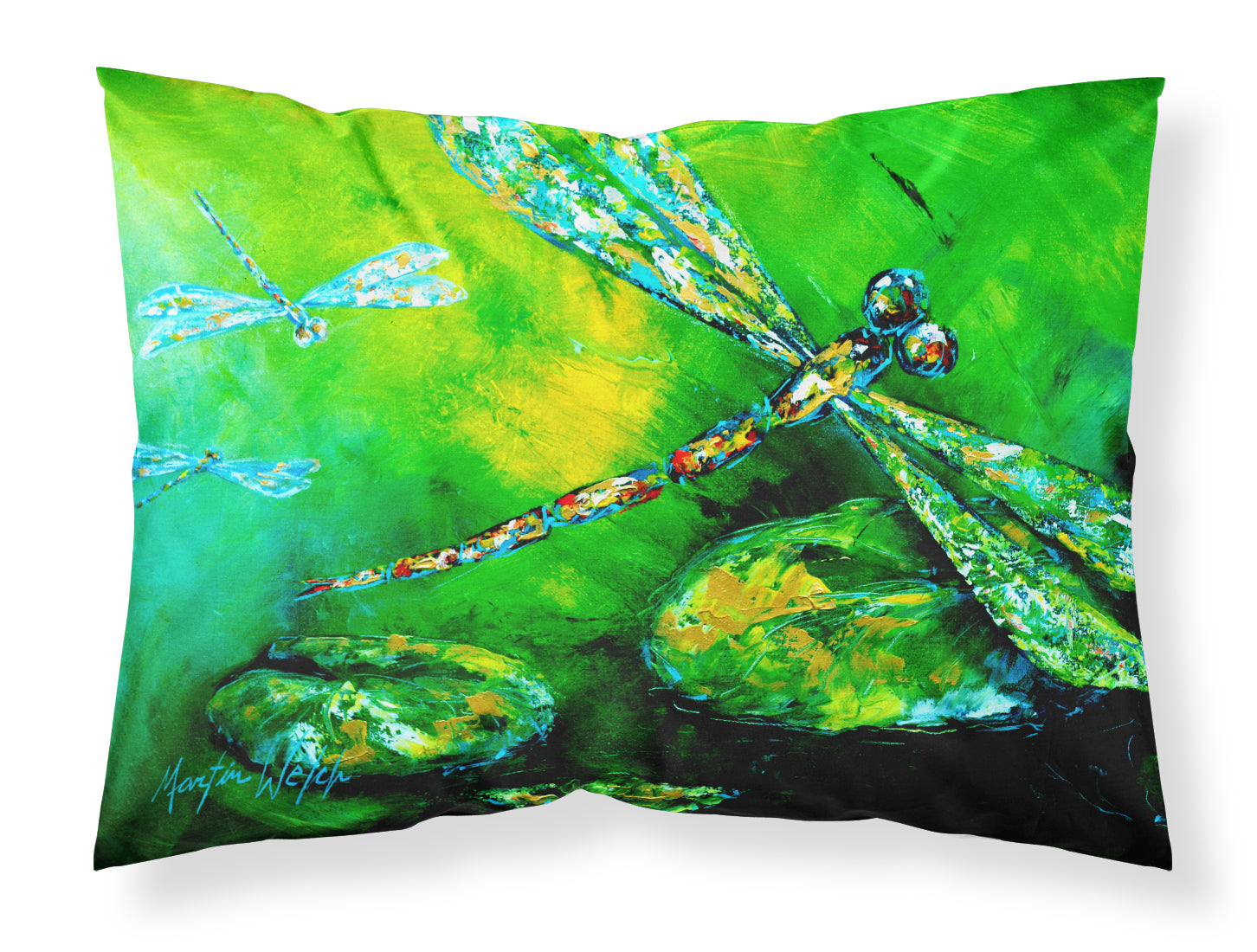 Buy this Dragonfly Summer Flies Fabric Standard Pillowcase
