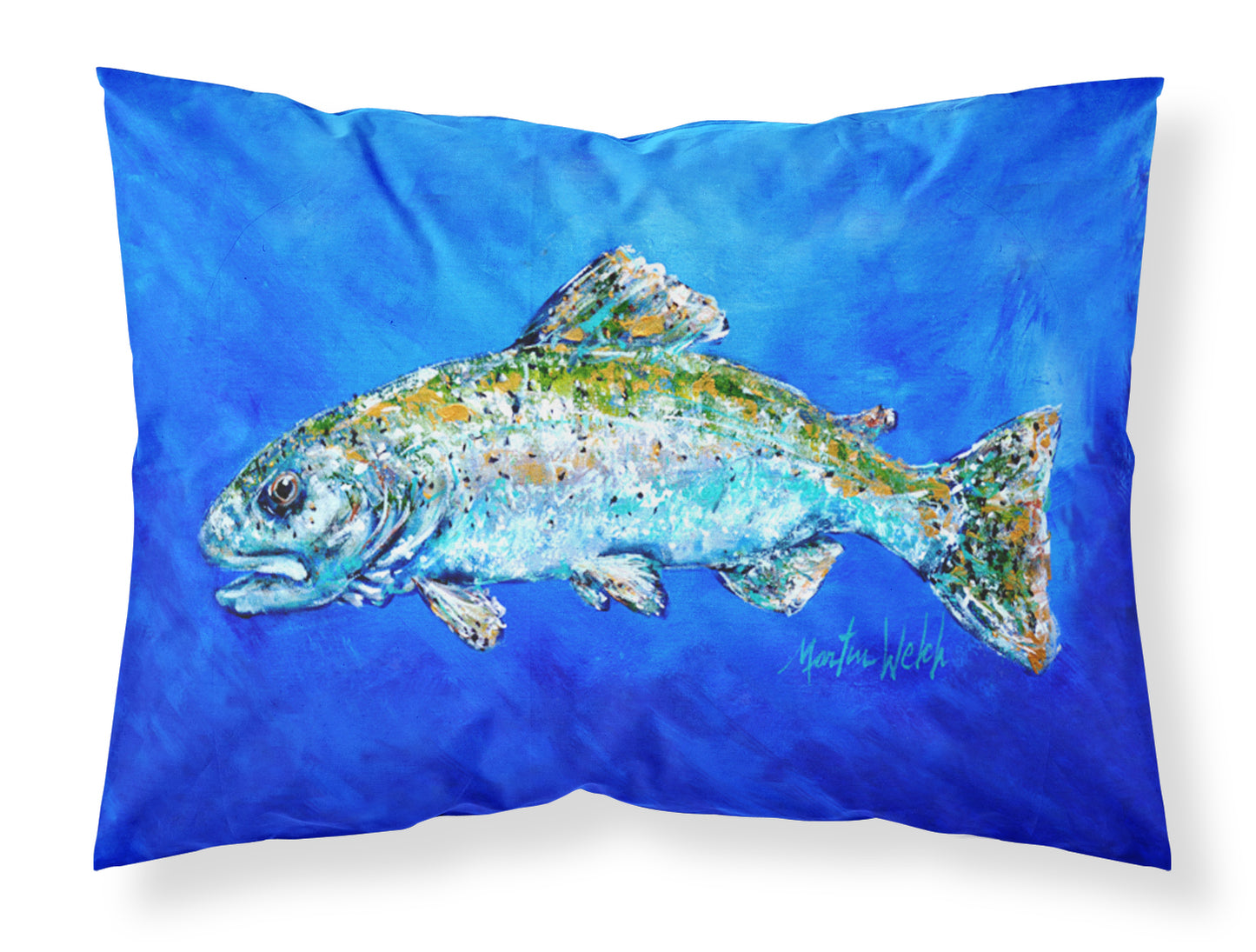 Buy this Fish Headed Downstream Fabric Standard Pillowcase