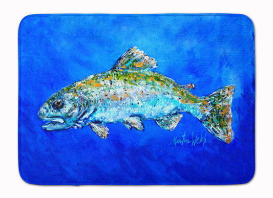 Buy this Fish Headed Downstream Machine Washable Memory Foam Mat