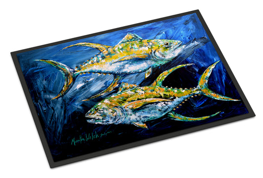 Buy this Fish - Tuna Tuna Blue Indoor or Outdoor Mat 18x27