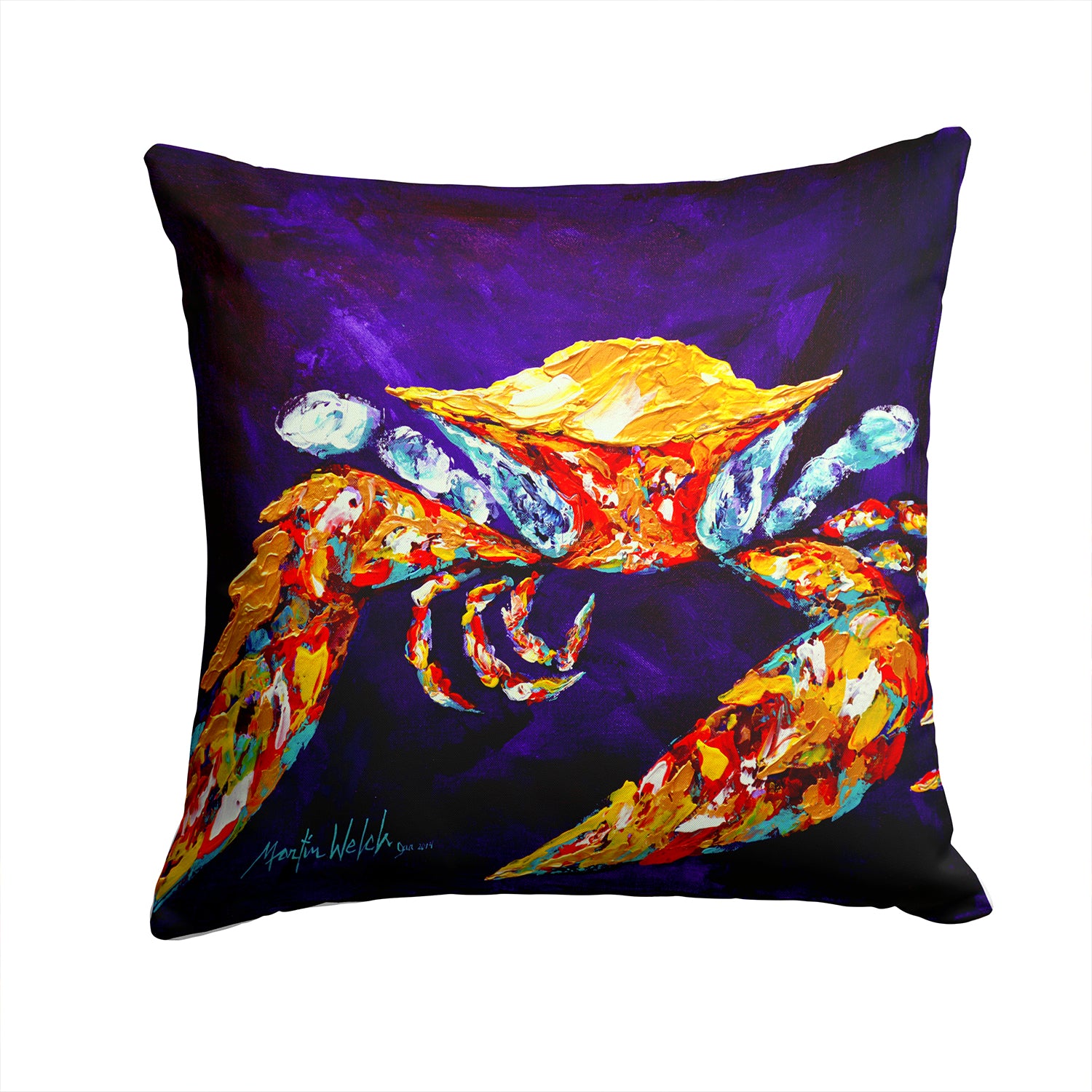 Buy this Crab The Right Stuff  Fabric Decorative Pillow