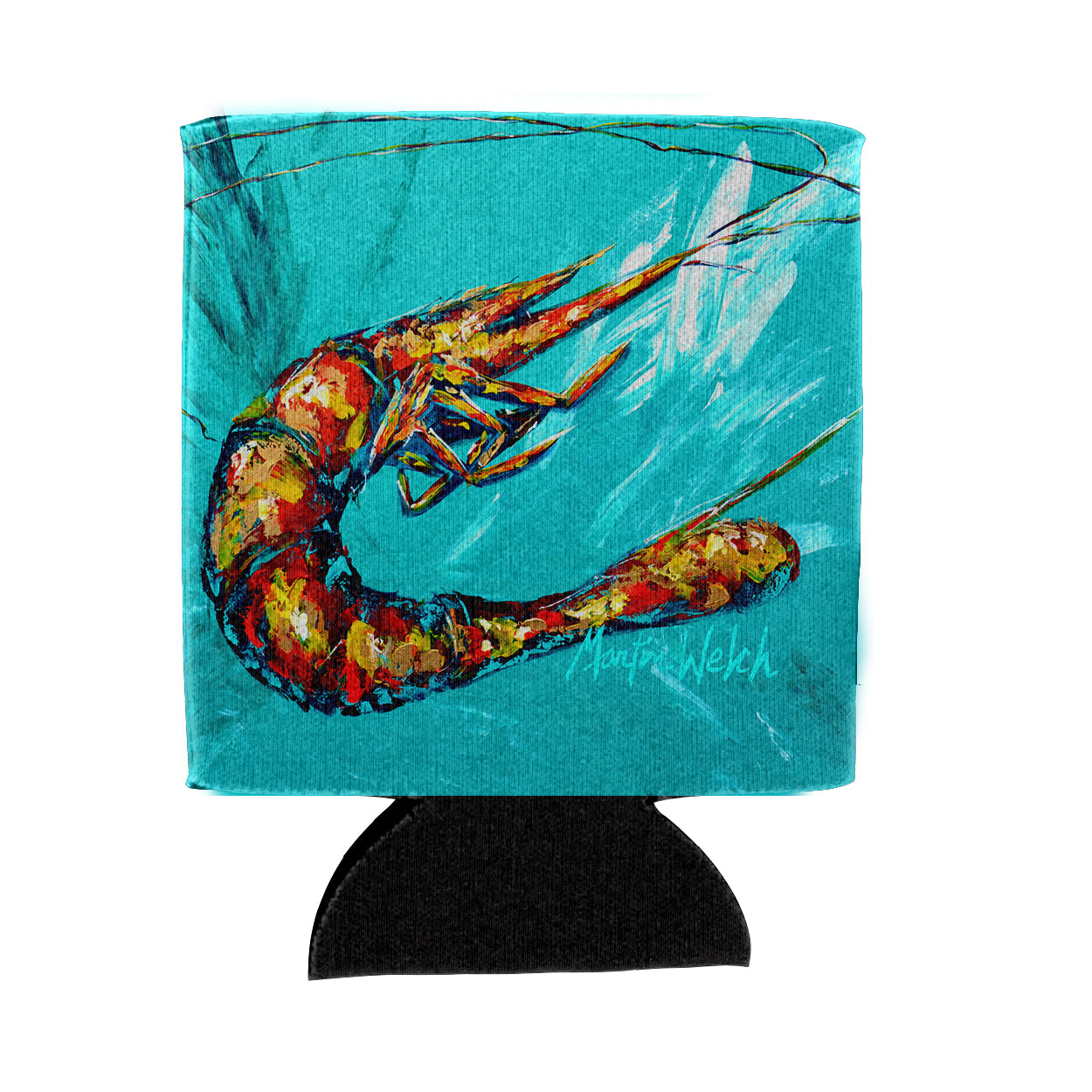 Buy this Shrimp Teal Splish Splash Can or Bottle Hugger