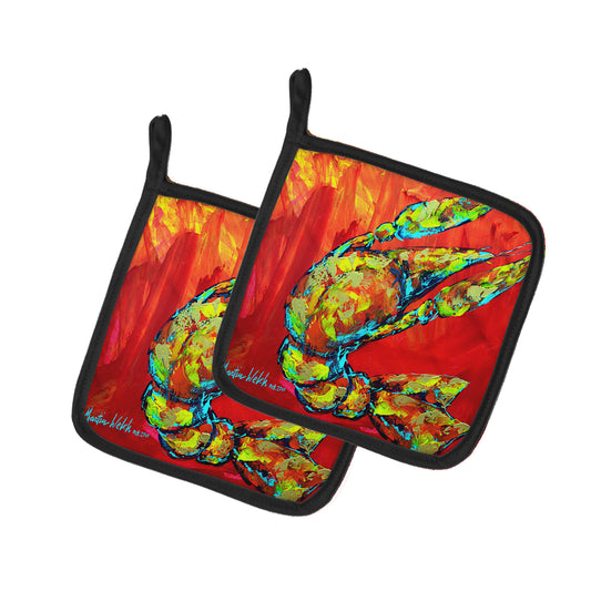 Buy this Crawfish Hot Craw Pair of Pot Holders