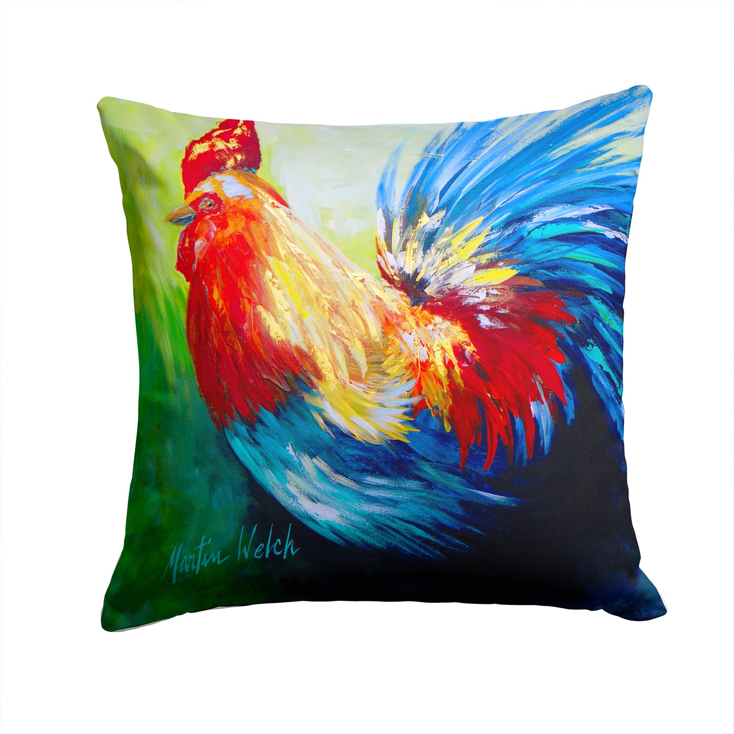 Buy this Rooster Chief Big Feathers Fabric Decorative Pillow
