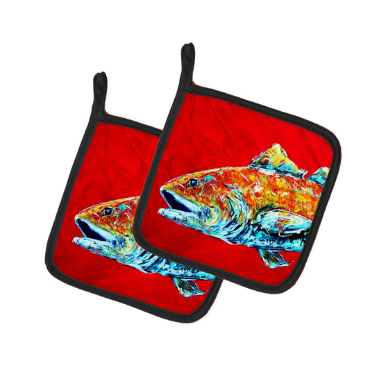 Buy this Red Fish Alphonzo Head Pair of Pot Holders