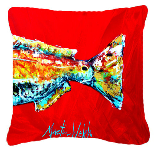 Buy this Red Fish Alphonzo Tail Fabric Decorative Pillow