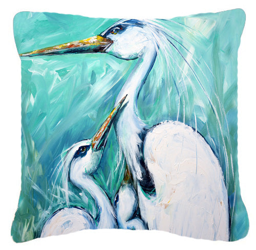 Buy this Mother's Love Egret Fabric Decorative Pillow