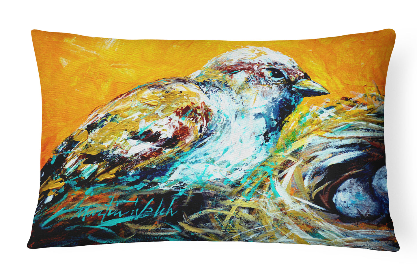 Buy this Look at the Birdie Canvas Fabric Decorative Pillow