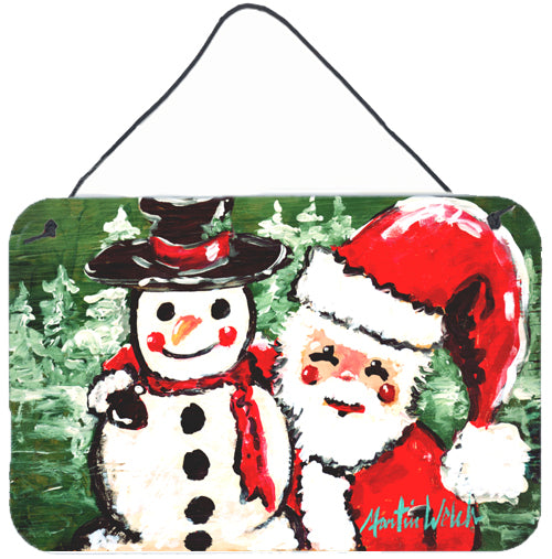 Buy this Friends Snowman and Santa Claus Wall or Door Hanging Prints