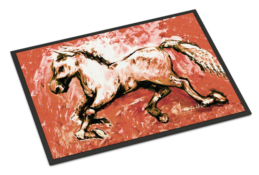 Buy this Shadow the Horse in Red Indoor or Outdoor Mat 24x36