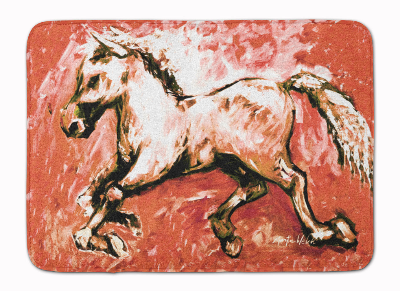 Buy this Shadow the Horse in Red Machine Washable Memory Foam Mat