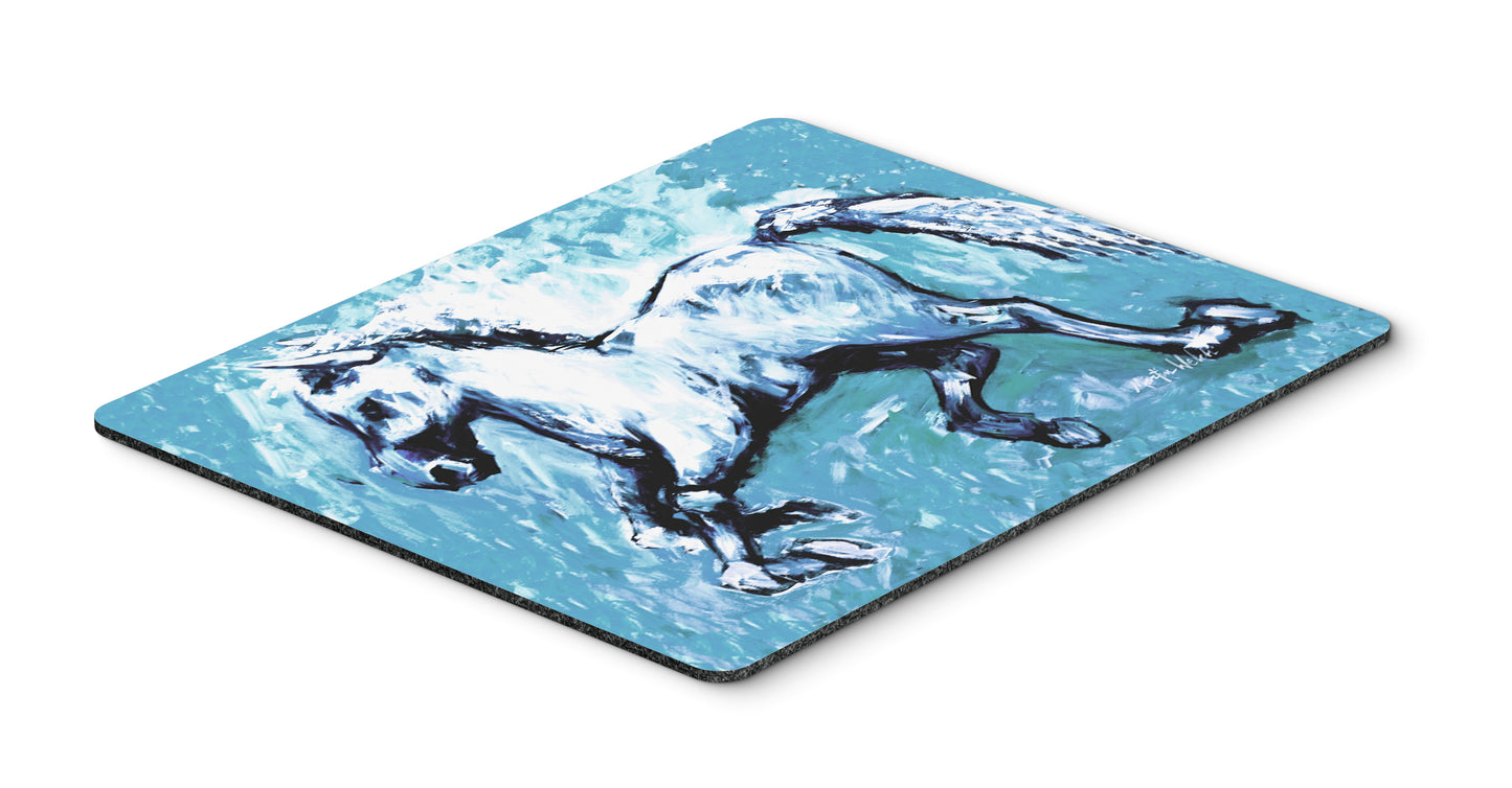 Buy this Shadow the Horse in blue Mouse Pad, Hot Pad or Trivet