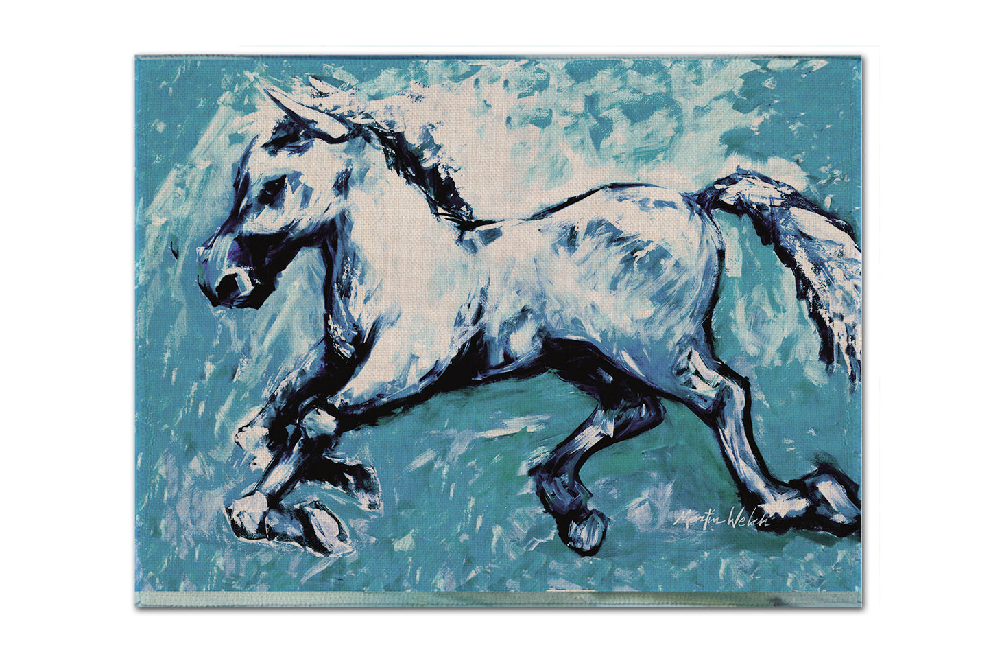 Buy this Shadow the Horse in blue Fabric Placemat