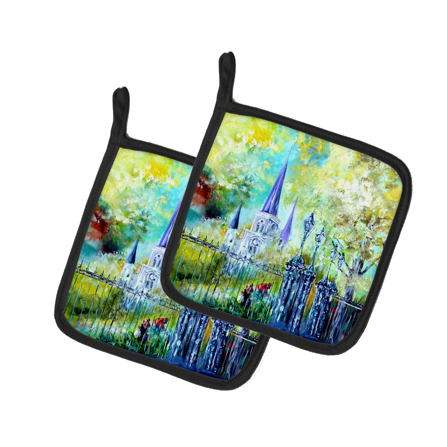 Buy this Across the Square St Louis Cathedral Pair of Pot Holders