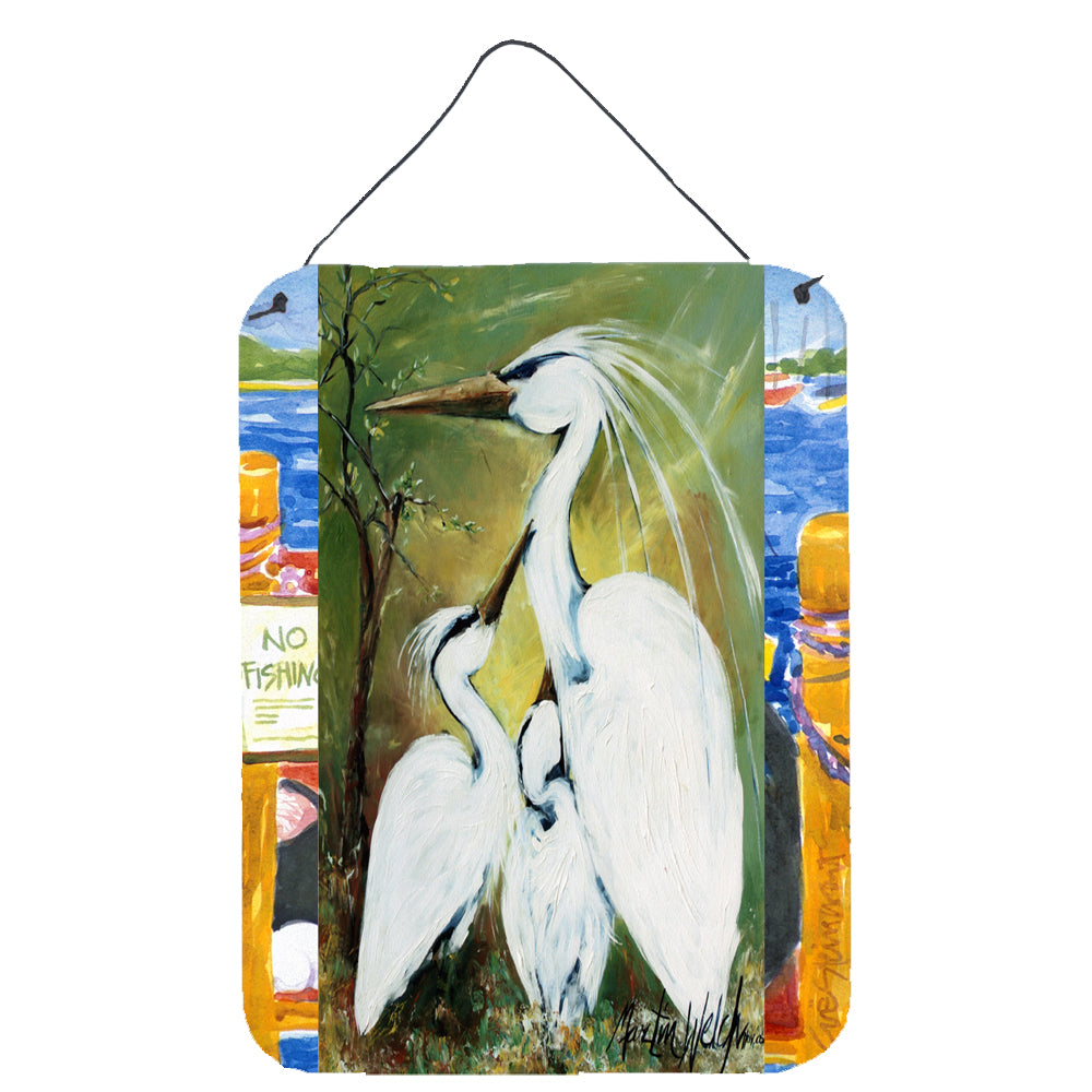 Buy this Blessing at Feeding Time Egret Family Wall or Door Hanging Prints