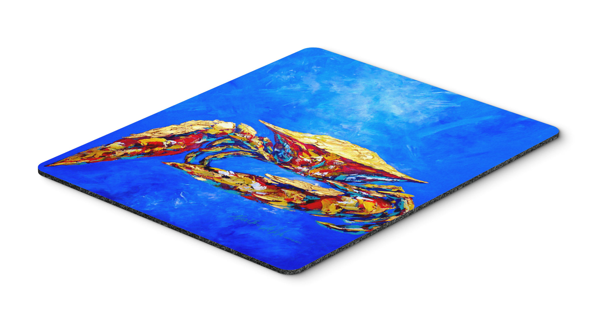 Buy this Blue Crab on Blue Sr. Mouse Pad, Hot Pad or Trivet