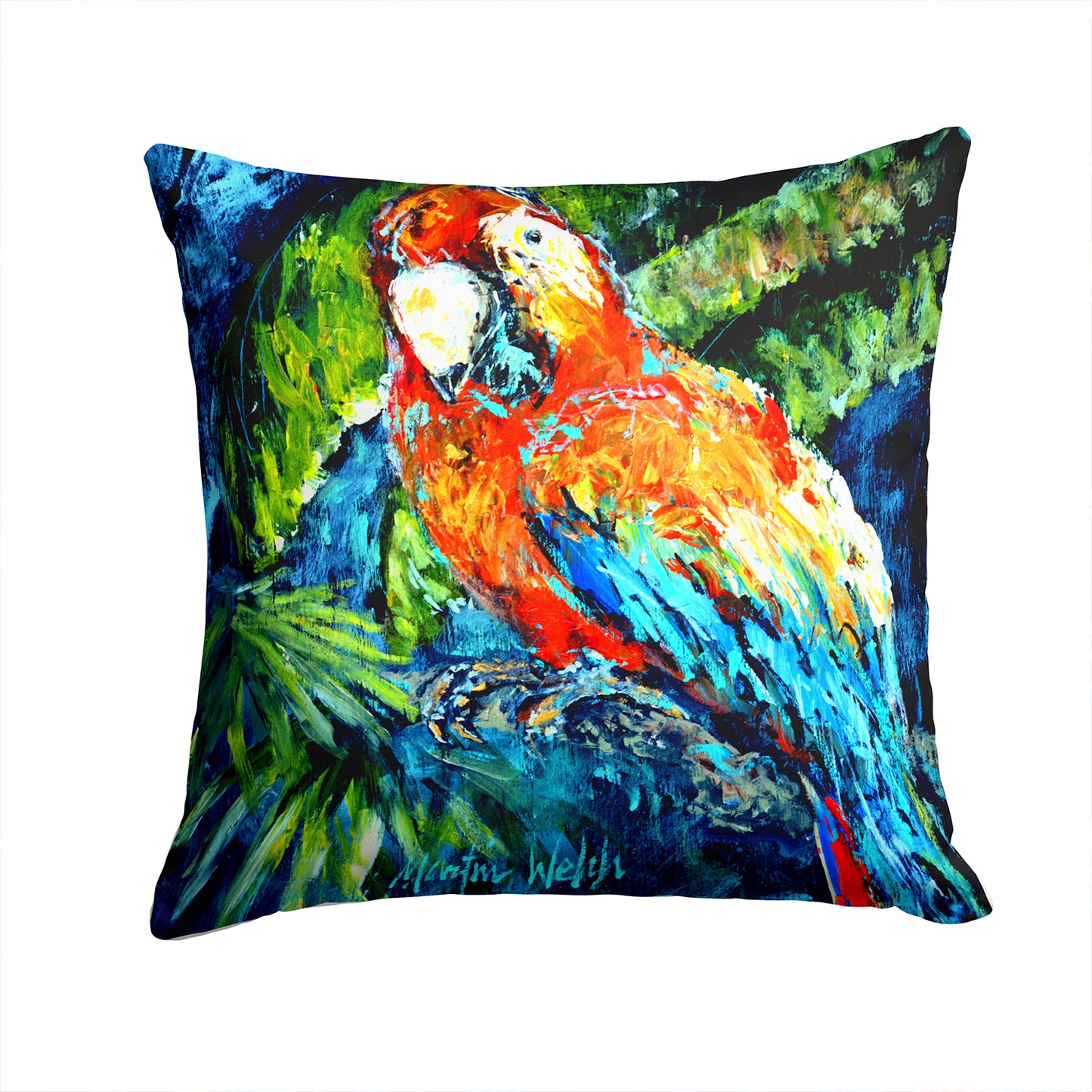 Buy this Yo Yo Mama Parrot Fabric Decorative Pillow