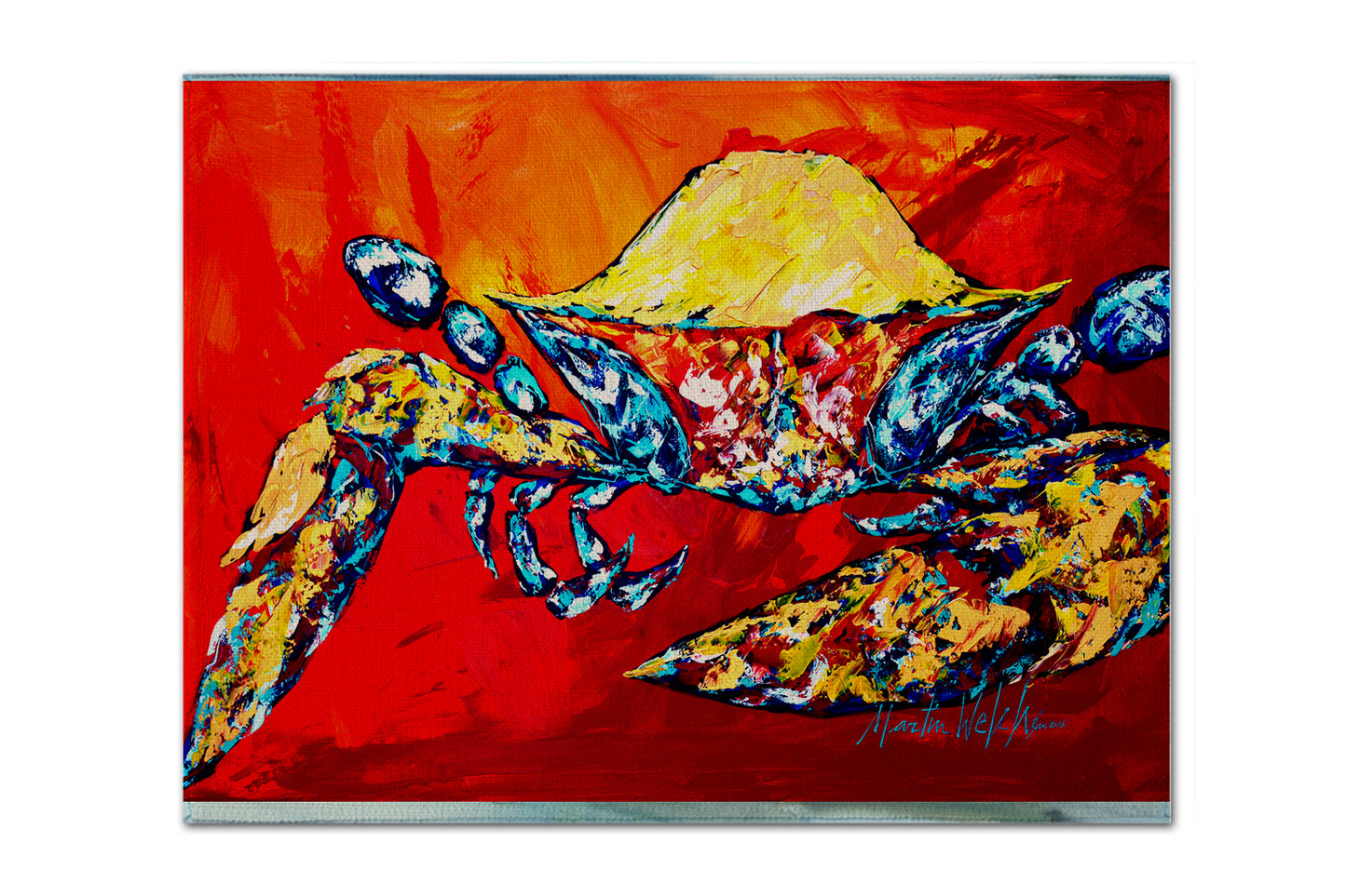 Buy this Bring it on Crab in Red Fabric Placemat